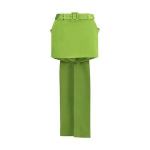 Self-Portrait Women Satin Bow Mini Skirt